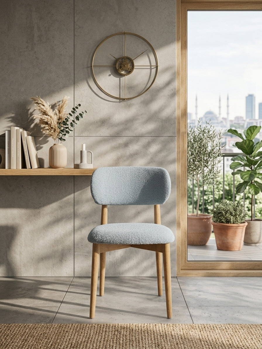 Bohem Lastikli Likralı Jakarlı Sandalye Kılıfı – 6 Adet